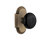 Cottage Plate with Black Porcelain Door Knob