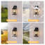 Applique murale d'extérieur 20 po moderne noir 20 po, paquet de 2 luminaires d'extérieur résistants aux intempéries avec verre transparent
