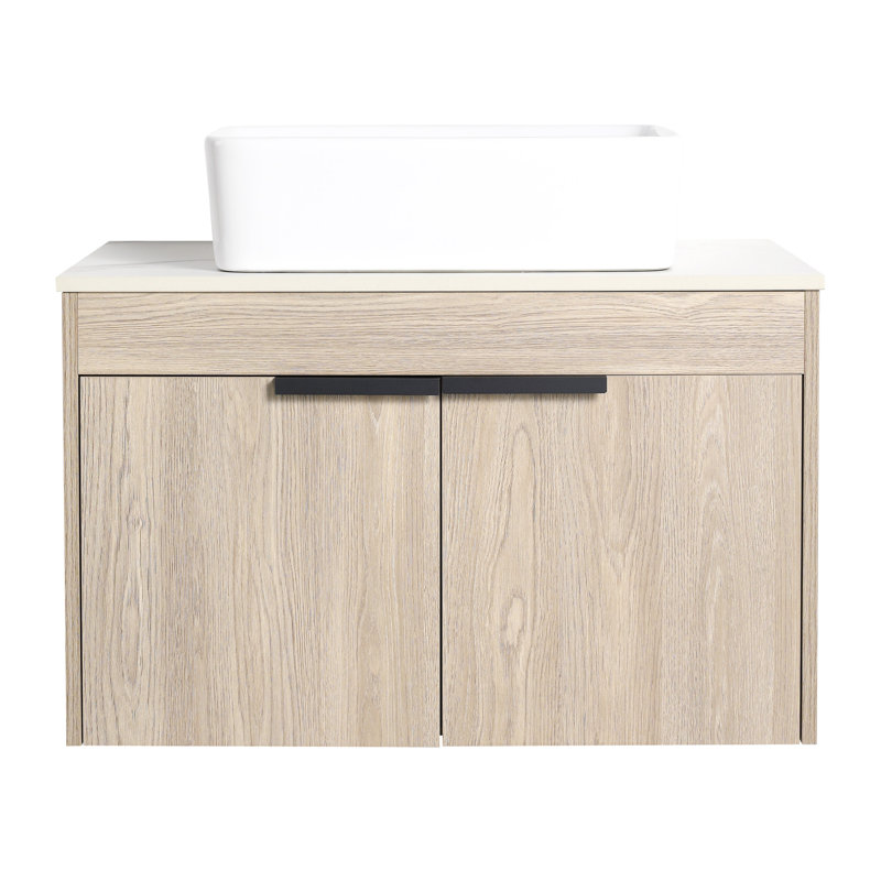 Stylish Bathroom Vanity With Durable Ceramic Sink And Space-Saving Feature