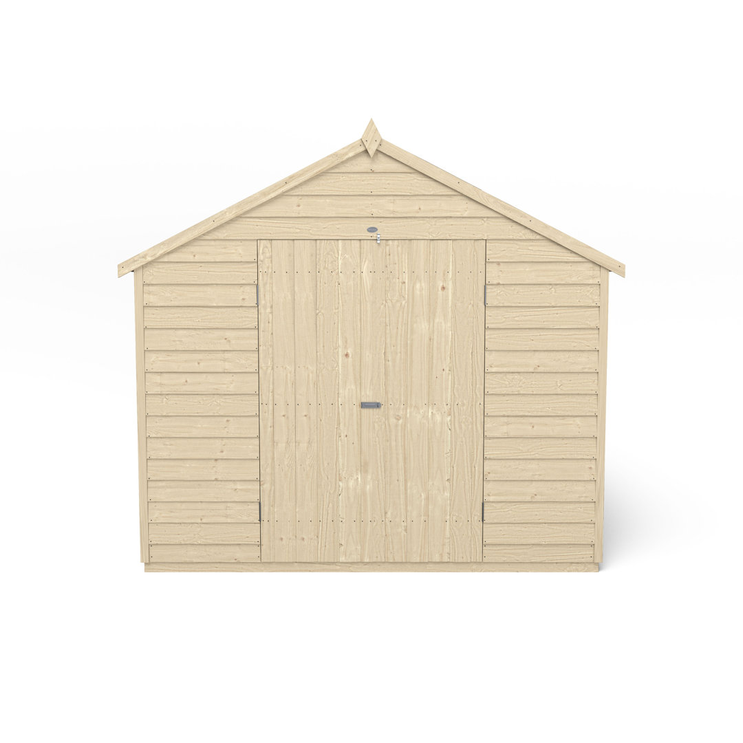 8 ft. W x 12 ft. D Solid Wood Garden Shed