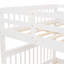 Lit superposé blanc - lit double avec escalier, lit gigogne simple et escalier de rangement attrayant avec option-76582950