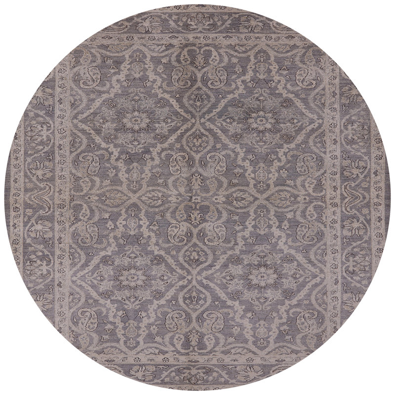 Tapis oriental brun Loys, Rond 4 pi