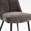 Chaises de salle à manger rembourrées modernes en tissu de chenille avec structure en métal de couleur assortie pour la salle à manger-32515466-1120718