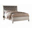 Structure de lit luxueuse en similicuir avec tête de lit capitonnée 1pc-1770347599