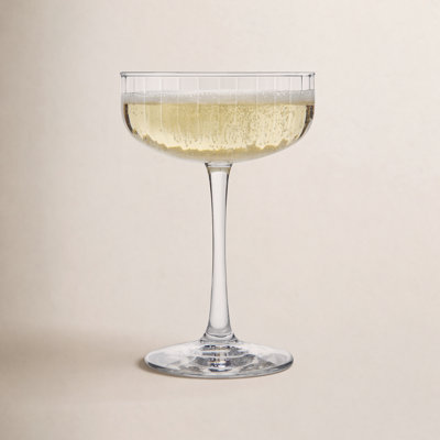 Paneled Ribbed Coupe Glass