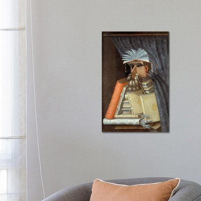 Portrait Of A Librarian, C.1566 by Giuseppe Arcimboldo - Wrapped Canvas Gallery-Wrapped Canvas Giclée