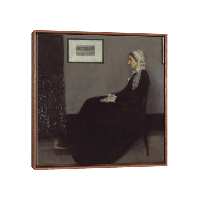 Arrangement In Grey And Black. Portrait Of The Painter's Mother, 66.04 cm H x 66.04cm W x 4.445cm D, Classic Wood