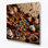 Desserts MandMs, art mural en métal brun