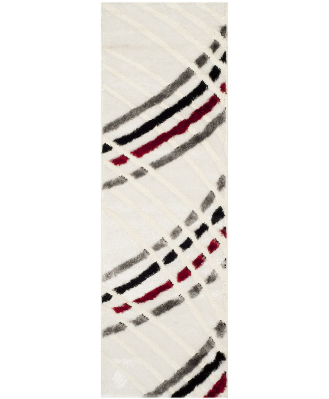 Tapis beige touffeté à la main Anna, Coureur 2'3" x 9'
