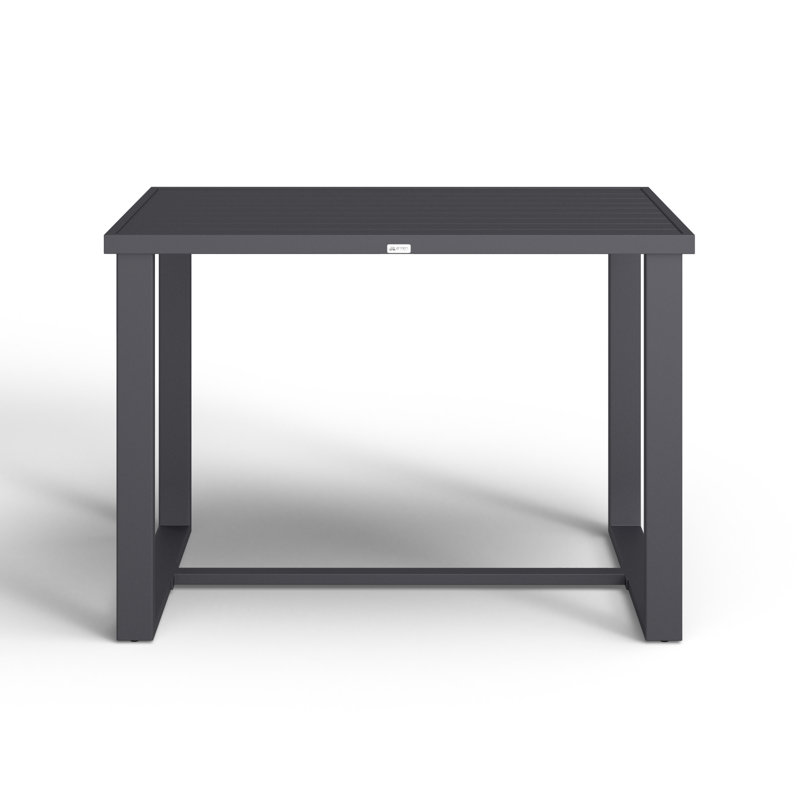 Elza Rectangular Metal Outdoor Dining Table