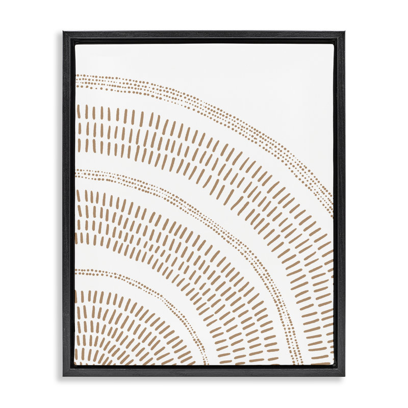 «Arched Boho Motif Floater», art mural sur toile par Jetty Home, LLC, H 21 po x l 17 po, Cadre flottant noir de jais