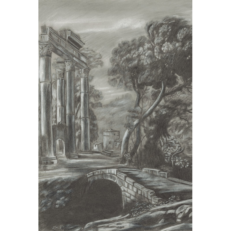 Classical Landscape Triptych I by Naomi McCavitt - 1 Piece Wrapped Canvas Painting, 122cm H x 81cm W