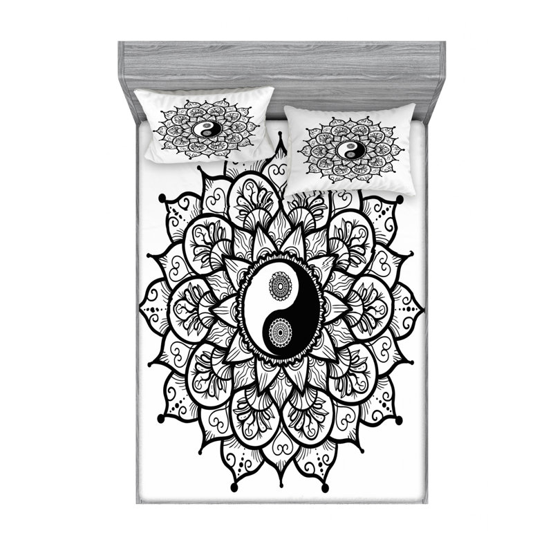 Microfiber Sheet Set, Queen Sheet Set with Fitted Sheet