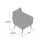 Fauteuil en polyester 68,58 cm de large Danio-1675700971