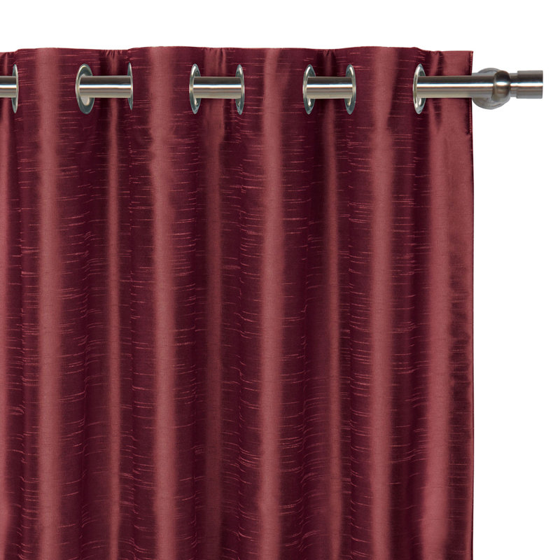 Edris Room Darkening Curtain, Mineral, 96" x 96"