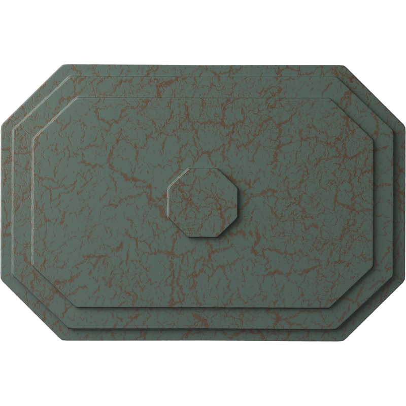 Médaillon de plafond Felix l 25 1/4 po x H 17 1/4 po x P 1 3/4 po, Craquelure tourbillon de nuage