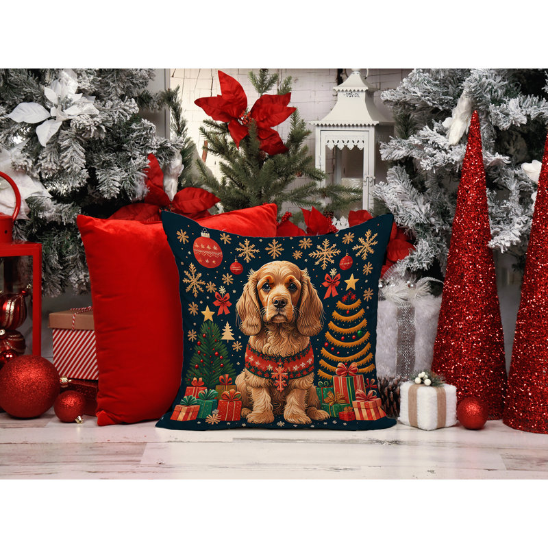  Coussin décoratif intérieur / extérieur en polyester Autre / Sans motif, 14 po x 14 po
