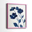 Impression encadrée Indigo Bloom I-Premium - prête à être accrochée - aucun clou requis - aucun clou requis-108002363-108002366