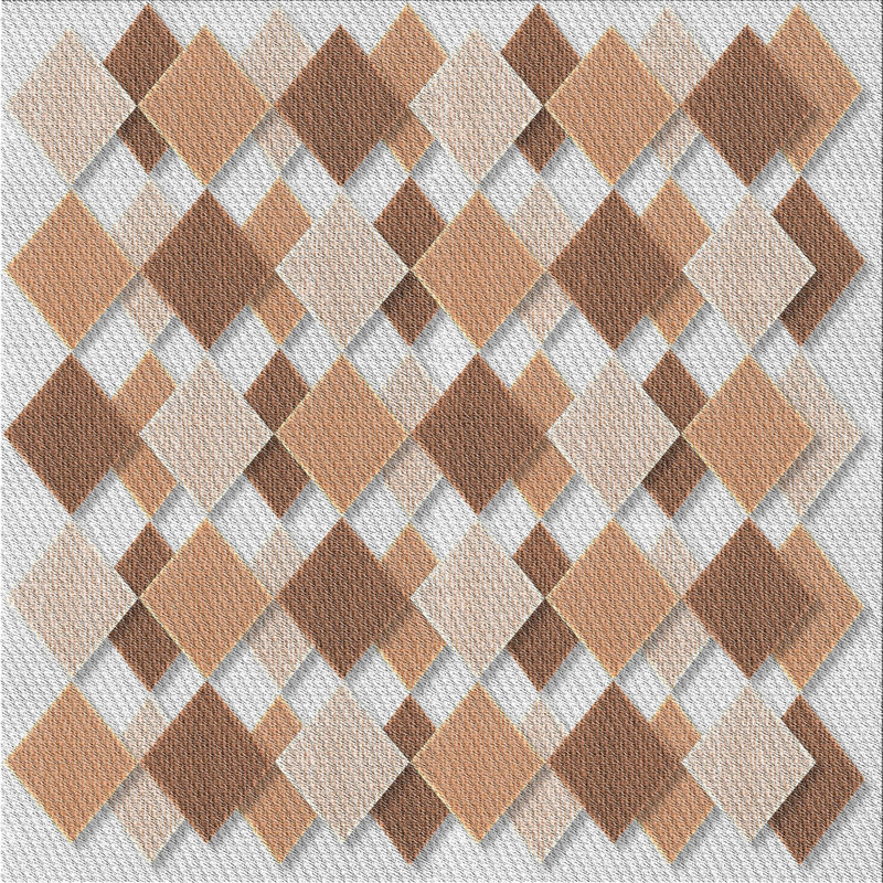 Tapis zone beige à motifs, Carré 4 pi
