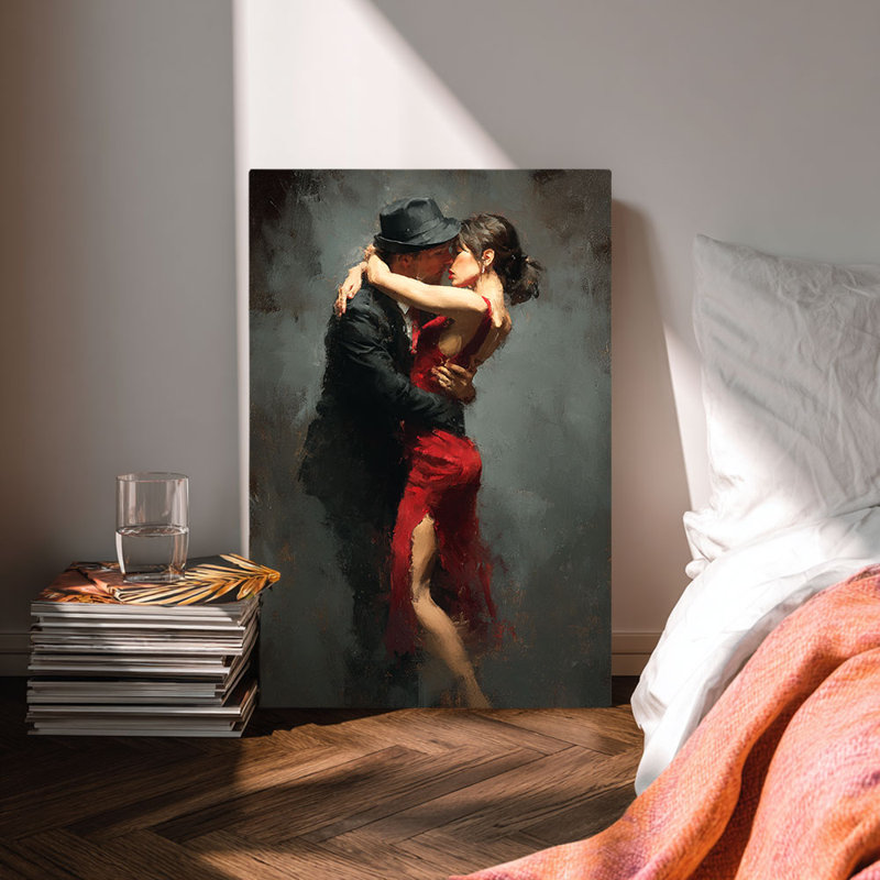 Impression sur toile romantique Couple de danse tango - Urban Studio, 12*8 pouces (30*20*2 cm)