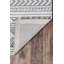 Tapis ivoire / gris en laine fait à la main Adhley-947027545