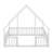 House-Shaped Floor Bed, Fence and Guardrails-129032468