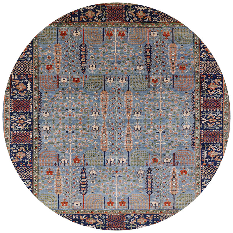 Gilleasbuig Oriental Indoor Rug, Round 5'