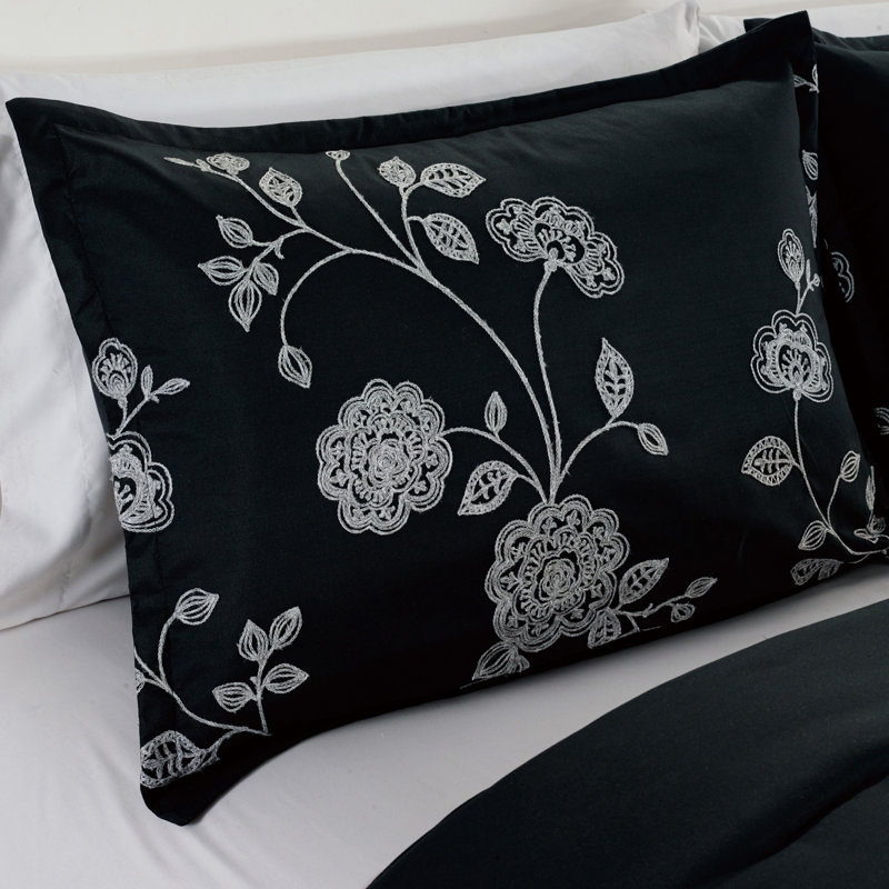 Iris Polyester Floral Comforter, King Comforter + 6 Additional Pieces
