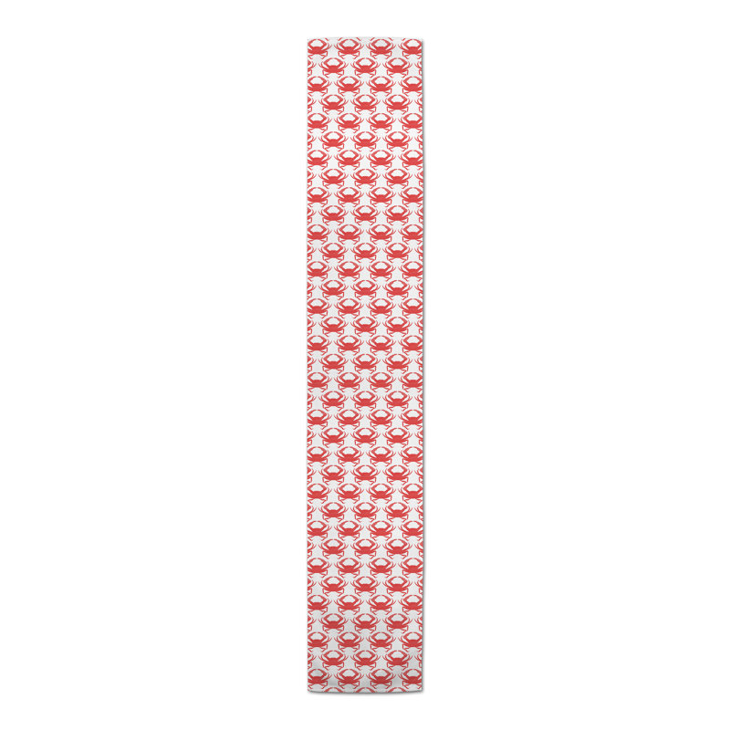 Babucarr Rectangle Polyester Table Runner, 72" x 16", Red