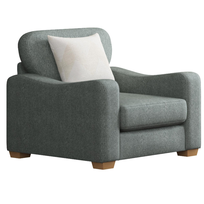 Upholstered Armchair, Ebony
