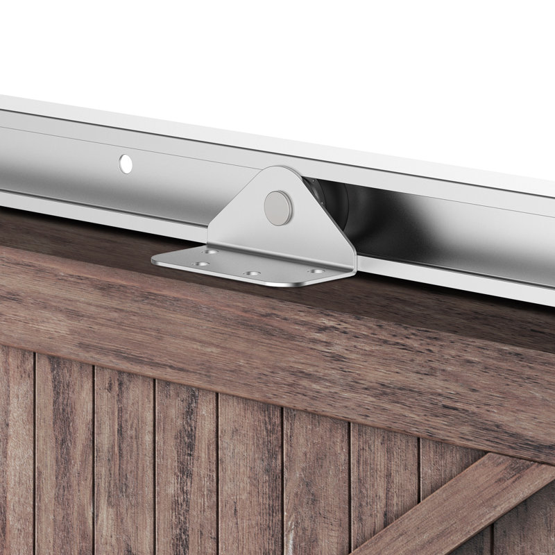 Modern Sliding Barn Closet Door Hardware Track Kit System Unit for Single Door Accessory