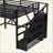 Metal Loft Bed with Storage Stairs, Built-in Wardrobe & Shelves, USB Ports, LED Lights, Noise-Reduced Design for Teens, Students, Dorm & Bedroom-64299111-64299110