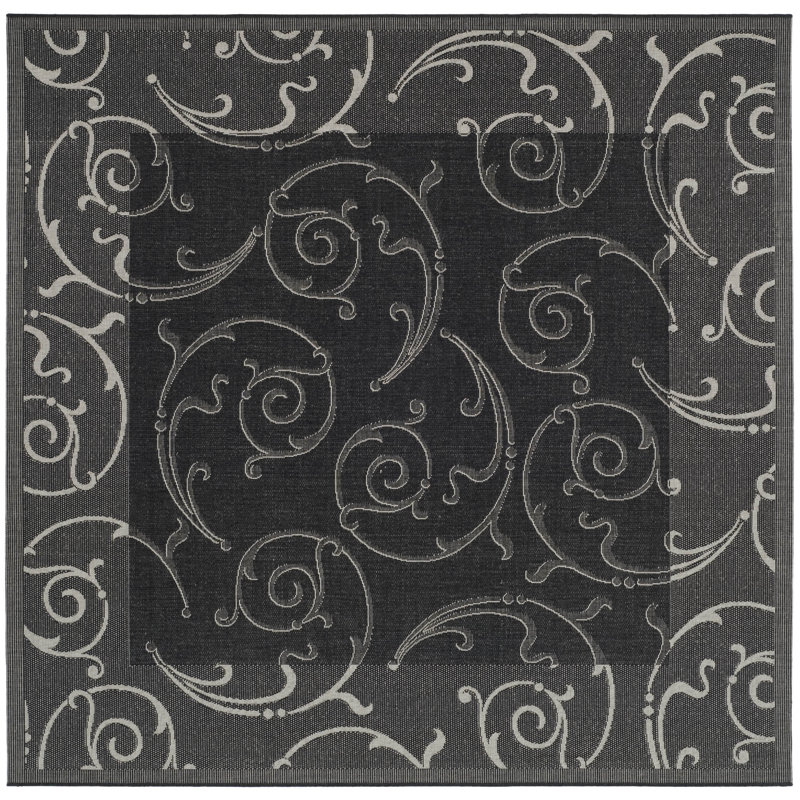 Tapis d'intérieur / extérieur Darryl-James, Carré 7 pi 1 po