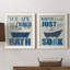 «Bubble Bath», ensemble de 2 encadrements d'art textuel sur toile-109573008-109573017
