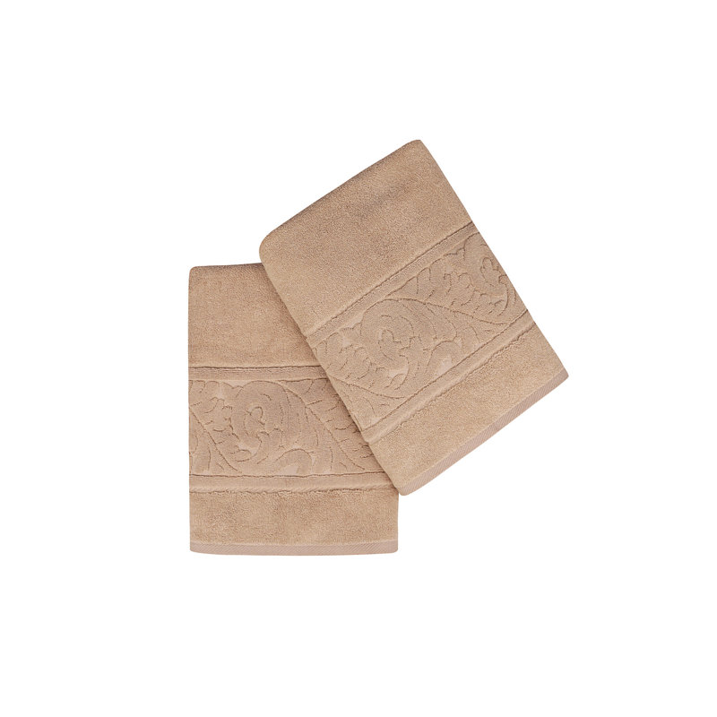 Ensemble de serviettes de bain luxueuses 100% coton (2 pièces), beige doux, 27,6 po x 55,1 po | 560 GSM pour une absorbance ultime | Lavable à la machine à 104 ° F | Parfait pour le décor du spa, de la maison et de la salle de bain, moelleux et durable