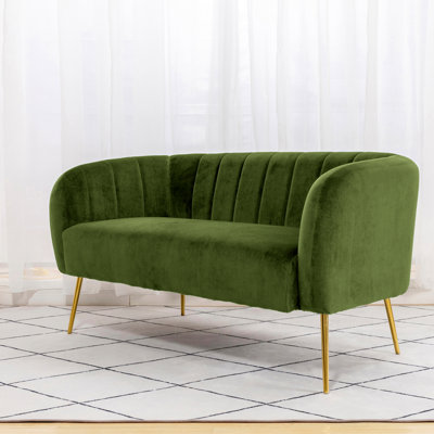 Leidah 2 Seater Velvet Sofa
