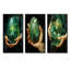Émeraude Amazonite pierres, Aventurine guérissante - Pierre spirituelle, ensemble de 3 impressions d'art mural-1306005552-1306005554
