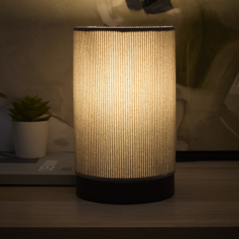 Ceramic Glass Table Lamp, Grey