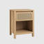 Table de chevet en rotin, table de chevet 25 po, classeur