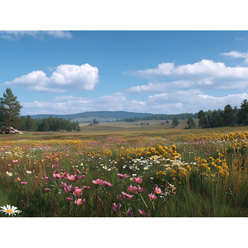 Art mural sur toile Endless Prairie Light, H 24 po x l 36 po x P 1,5 po