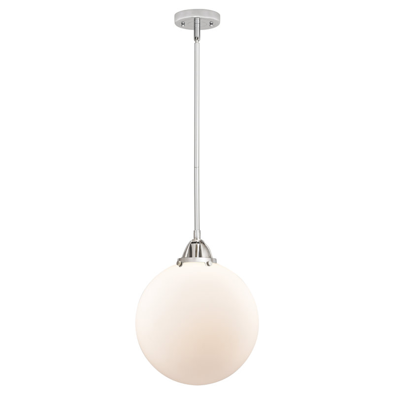 Nouveau 2 - Frederick - Mini-luminaire suspendu sur tige 1 lumière - Ampoule DEL - - Abat-jour, H 48 po x l 12 po x P 12 po