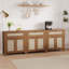 Buffet 34 po avec rangement, crédence en bois avec tablettes réglables-1489144301