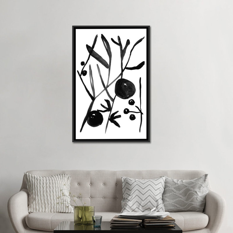 « graze i », reproduction sur toile, H 26 po x l 18 po x P 1,5 po, Toile encadrée noire, Pas de tapis