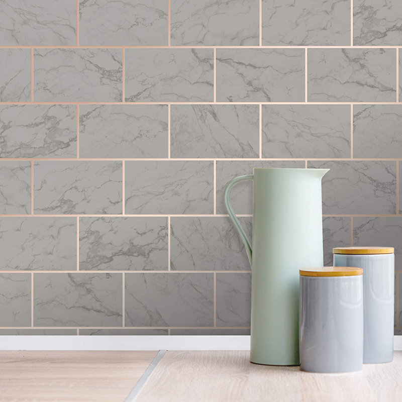 Radium 10m x 52cm Wallpaper Roll, Charcoal