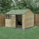 Beckwood 8 ft. W x 9 ft. 10 in. D Solid Wood Apex Garden Shed