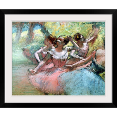 Four Ballerinas on the Stage by Edgar Degas  Print