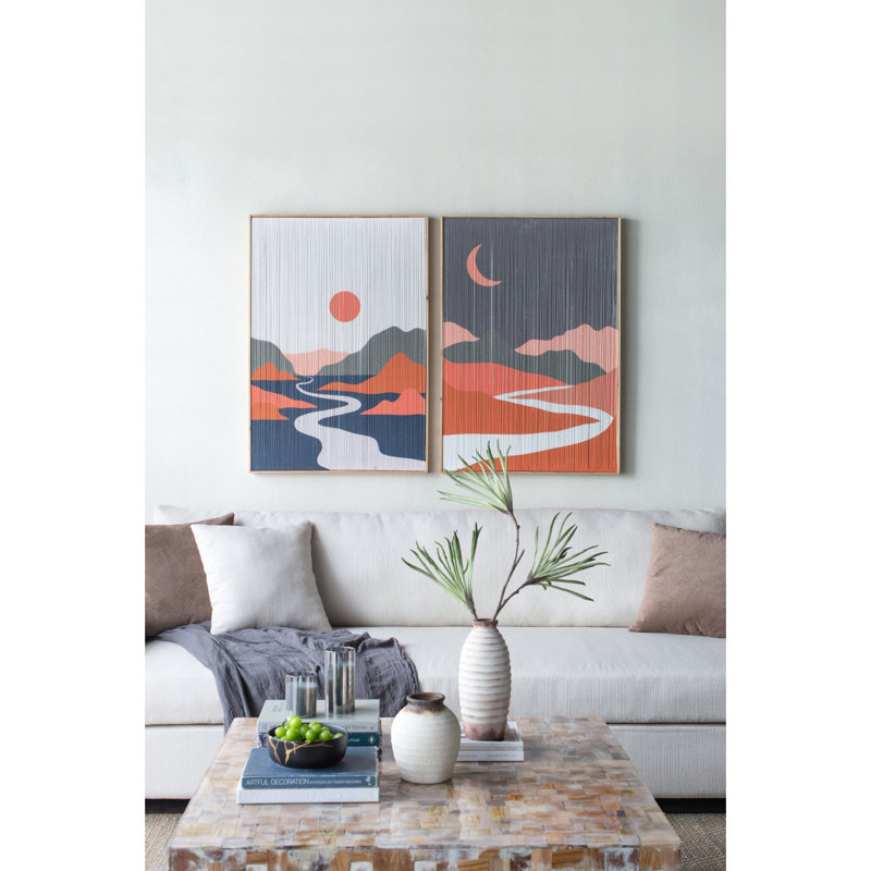 26,5 po x 38,5 po, impression de pampille rectangulaire - embellissez votre bureau à domicile, salon, chambre à coucher, couloir, décoration murale à thème jour et nuit