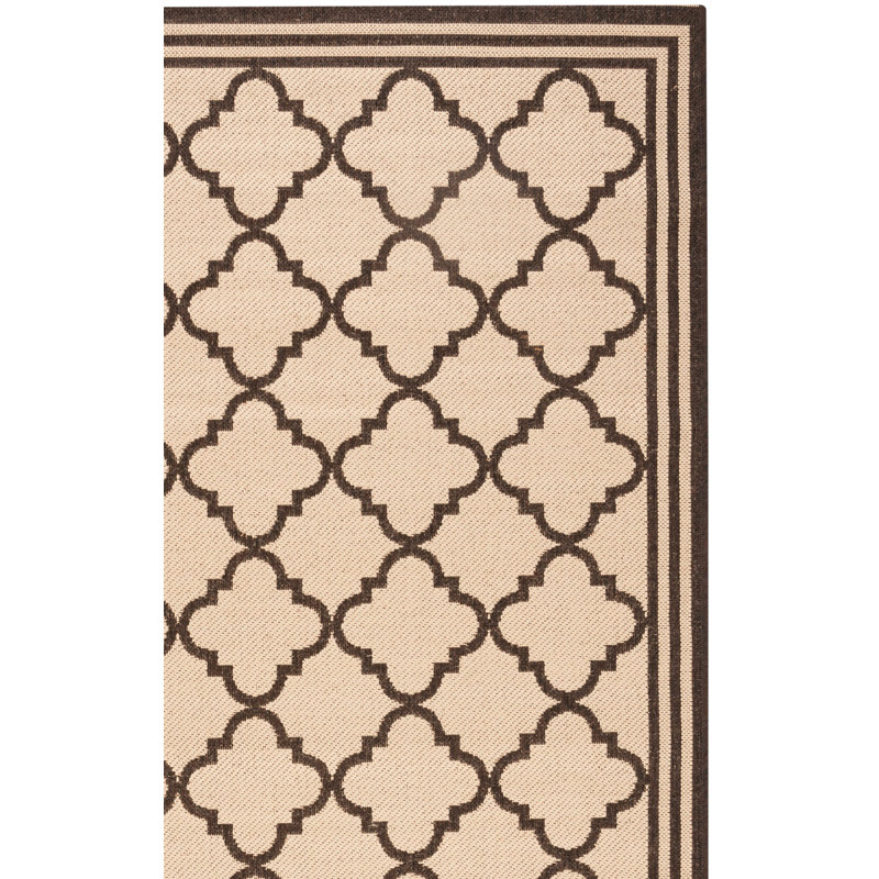 Tapis d'intérieur / extérieur à motif géométrique Adler, Carré 4 pi