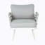 Ensemble de 2 fauteuils club en acier, blanc cassé et gris-1333026749-1333026748