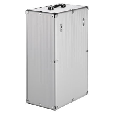 Silver Aluminum Alloy 36-Slot Cell Phone Storage Locker with Key Lock - Wall Mountable Portable Pocket Chart Organizer for Classroom, Office & Gym